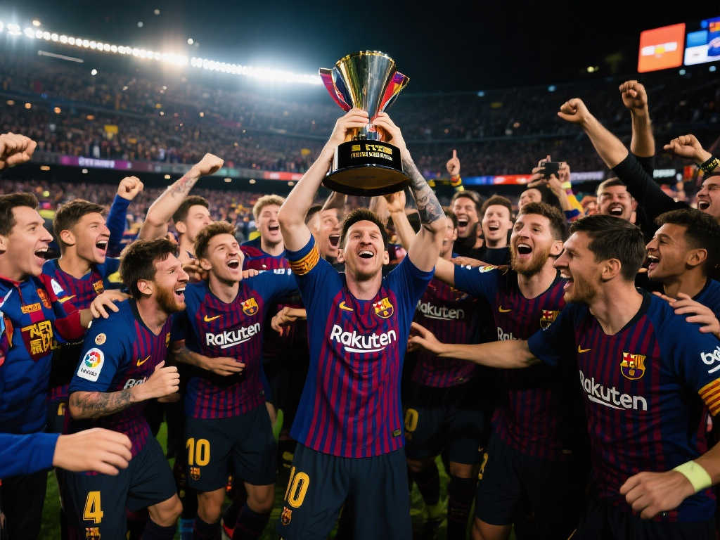 久违的喜悦！国米力克巴萨挺进欧冠决赛，球员激情冲场狂欢